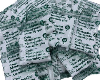 20 x Woodbond PVA Kleber Beutel 15g Bilderrahmen Montage Holzkleber Handwerk Hobby