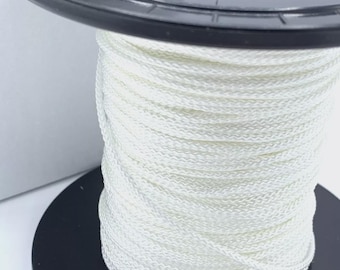 Cordón trenzado de poliéster de baja elasticidad para colgar marcos de fotos, n.° 1 x 100 m