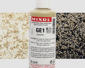 Pasta colorante con efecto brillo Mixol GE1, líquido de agua y aceite altamente concentrado, 80 ml