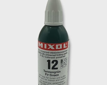 Tinte Mixol Fir Green '12' Botella de 20 ml Líquido de agua o aceite altamente concentrado