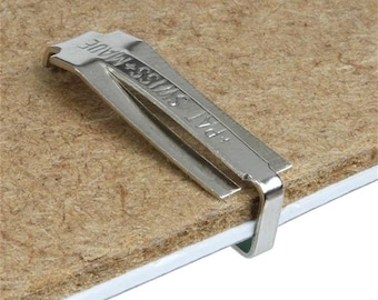 Swiss-Style Photo Frame Clips: Frameless Glass Mounting Hardware (7.5mm Max.)