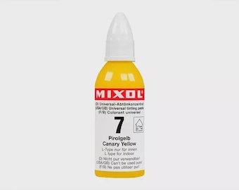 Tinte Mixol Amarillo Canario Botella de 20 ml Líquido de agua o aceite altamente concentrado