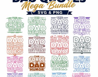 Dad life Jokes Png Svg Bundle, Funny Fathers day Quotes (Digital Download)