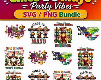 Fiesta Cinco de Mayo Png, Celebración Cinco Mayo Svg, Fiesta Colorida PNG, Fiesta Mexicana Png, Ilustración Fiesta Cinco de Mayo