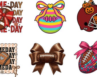 Retro Spooky Football Png Svg: Halloween Game Day Design (Digital Download)