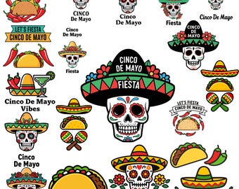 Paquete Cinco De Mayo Png, Cinco De Mayo Svg, México Tequila Png, Divertido Cinco de mayo Clipart, Western png