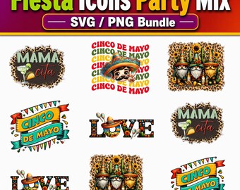 Paquete Cinco De Mayo Png, Fiesta Mexicana Svg, Celebración Cinco Mayo, Clipart Fiesta Cinco De Mayo, Amor De Gnomos Mexicanos, Gnomos Cinco De Mayo