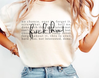 Sarcastic F*ck That PNG, Adult Humor Sublimation Design