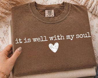 It Is Well With My Soul PNG, Preppy Christian Quote PNG, Faith Shirt Design, Petty Proverbs PNG, Trending Bible Verse, Coquette Christian