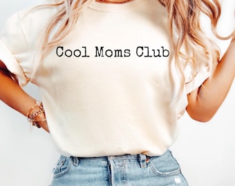 Cool Moms Club Sweatshirt, Embroidered Mom Crewneck, Christmas Gift for Mom, Mother’s Day Gift