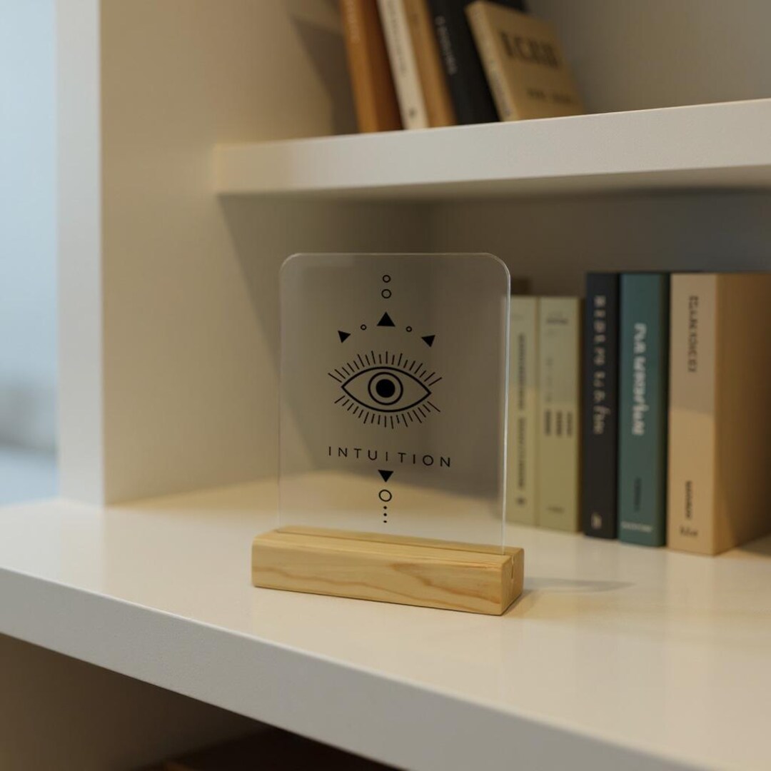 Intuition Acrylic Plaque, Acrylic Display, Spiritual Gift, Spiritual ...
