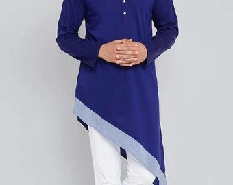 Men's Cotton Kurta Pajama Set: Indian Wedding Outfit