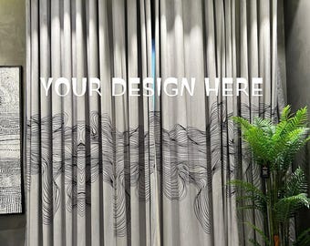 Velvet  Print Curtains Custom Printed Blackout Curtains Living Room & Bedroom Luxury Velvet Drapes Window Curtain Heavy Soft Fabric