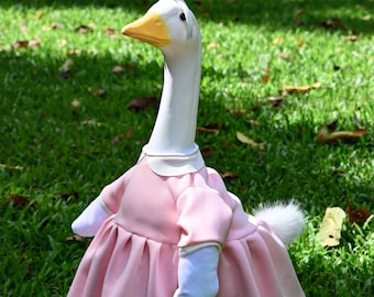 Easter Bunny Goose Outfit for 23" High lawn Goose Clothes, Porch Goose Clothes, Garden Goose Costume