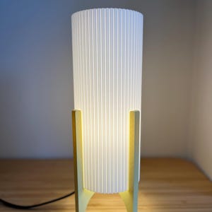 3D Printed Cylinder Lamp – Unique Modern Home Decor Light