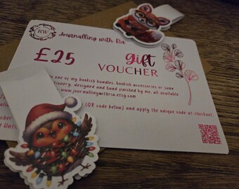 Gift Voucher for Journalling with Ria Etsy Store