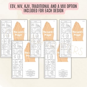 The Lord's Prayer folding surprise craft, Church story for kids, Bible Printable Activity, Sunday School, VBS, Homeschool, Christian prayer image 4
