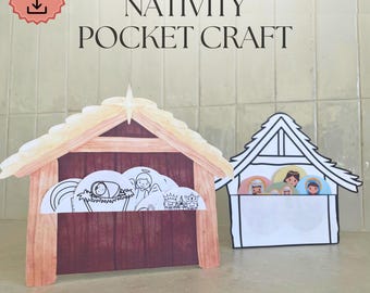 ベツレヘム・ステーブル フラップ式クリスマス降誕工作キット 子供用 