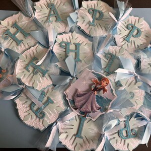 Frozen Birthday Banner- Frozen Banner- Winter Wonderland Party - Winter Wonderland Decorations