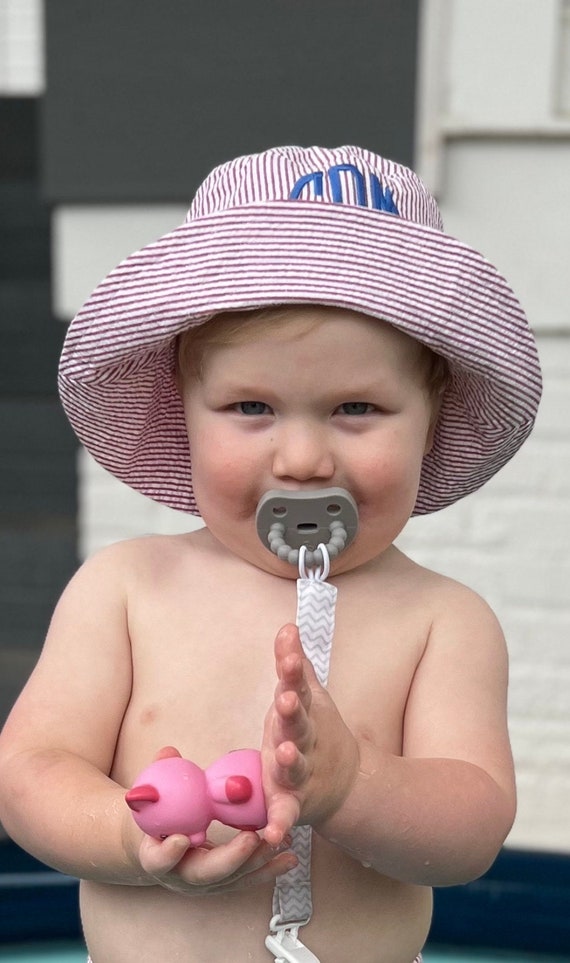 Baby 's Bucket Hat, Monogram Bucket Hat, Crab Bucket Hat, Child's Adjustable  Bucket Hat, Children's Sun Hat 