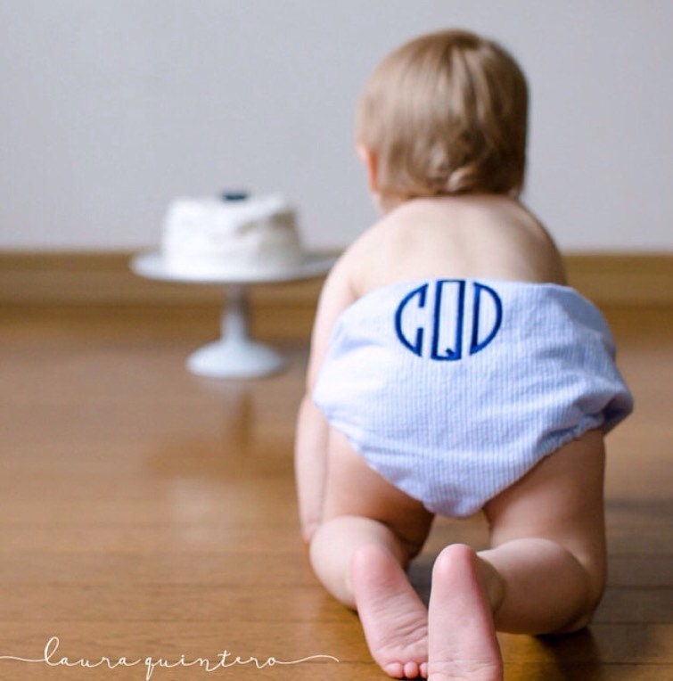 Diaper Covers for BOYS, Seersucker, Swim Pants Covers, FREE MONOGRAM, diaper pants, boys, toddler, swim suit, baby boys smash cake