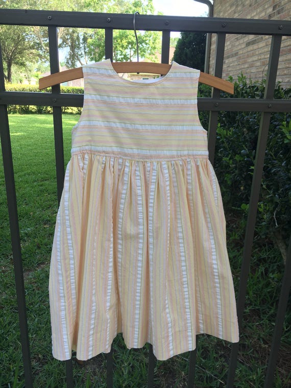 school summer dress yellow