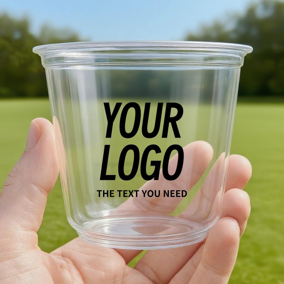 Cup Customization Custom Logo Plastic Cup | Personalized Clear Plastic Cup | Custom ...