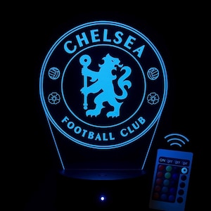Chelsea 3D LED Lamp – Football Logo Night Light – Multicolored Supporter Gift