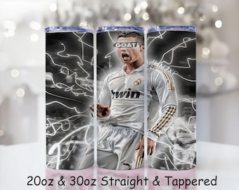 Cristiano Ronaldo Tumbler: Real Madrid Soccer Fan Gift
