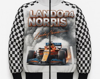 Giubbotto bomber da corsa personalizzato: stile vintage motorsport, nome e numero personalizzati
