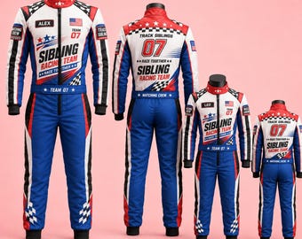 Tuta da corsa di Formula 1 personalizzata: tuta da kart personalizzata con guanti e passamontagna