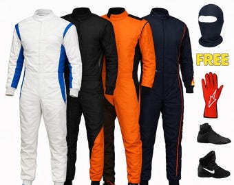 Custom Formel 1 Rennanzug: Personalisierter Kart Anzug mit Handschuhen & Balaclava