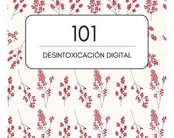 Digital Detox 101: Cuaderno de Ejercicios de Bienestar Minimalista | Guía Imprimible para Desconectar de la Pantalla
