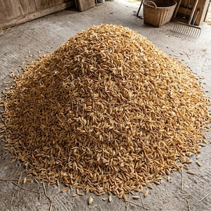 Cáscaras de arroz precocidas naturales / Aditivo ecológico para mezclas de tierra / Potenciador de drenaje rico en sílice para plantas