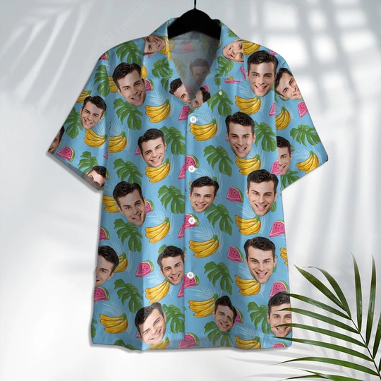 Disover Customized Photo Face Shirt | Personalized Hawaiian