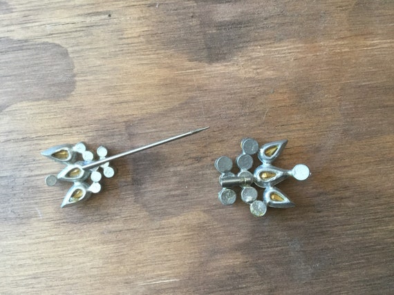 1920's paste rhinestone stick pin