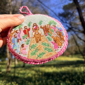 Schema per ornamento a punto croce - Domenica delle Palme / Schema religioso per punto croce / PDF + Download digitale Stitchly Scena di Pasqua cristiana immagine 5