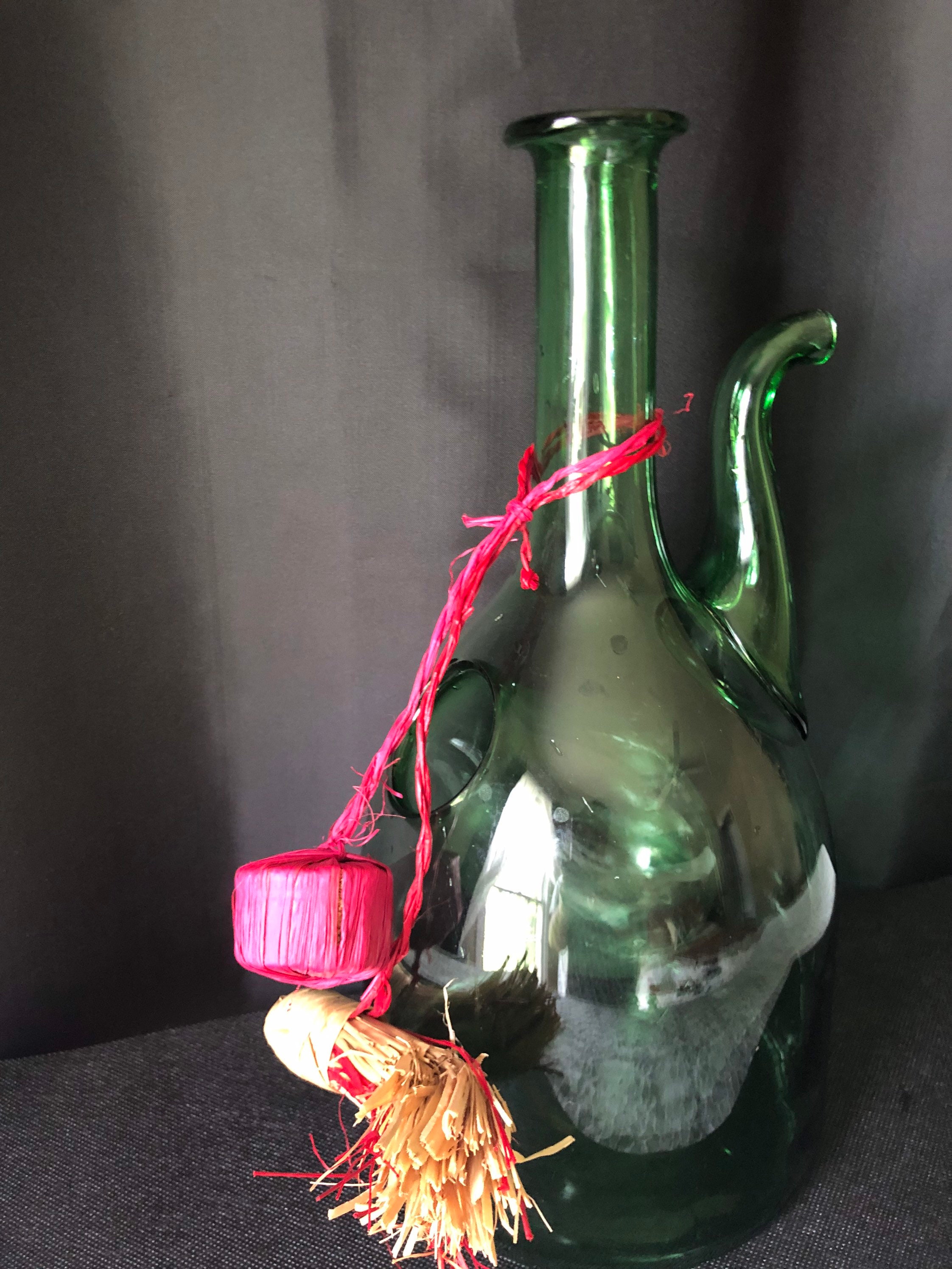 Princess House Green Italian Wine Jug Carafe Decanter Etsy