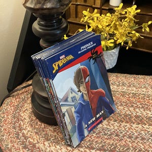 Vintage Marvel Spider-Man Phonics Learn to Read Program (Lot of 9) Softcover SCHOLASTIC Book Set
