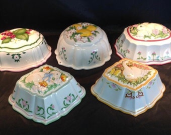 Vintage Ceramic Molds 2 Italian and 1 Japan . Your Choose Vintage Ceramic Molds 2 Italian and 1 Japan . Your Choose