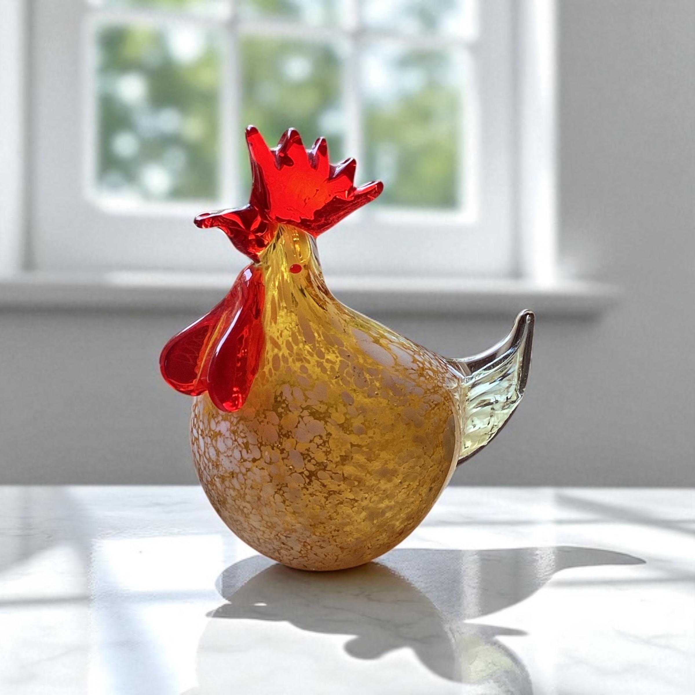 Murano Glass Chicken - Etsy