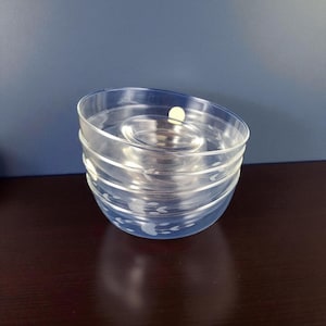 Etched Mini Chip and Dip Bowl, Individual Chip Bowl, Margarita Salt Bowl, Princess House Crystal Heritage Pattern, Set of 4