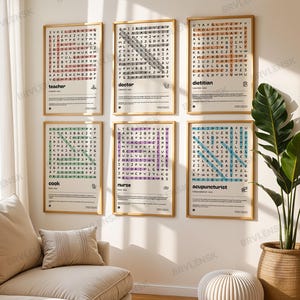 Graphic Designer Poster / Definition Wall Art Print / Design Word Search Gift / Studio Office Decor image 6