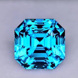 48.90 Ct GIE Certified Natural Flawless Paraiba Tourmaline Neon Blue Asscher Cut Loose Gemstone Best offer sale
