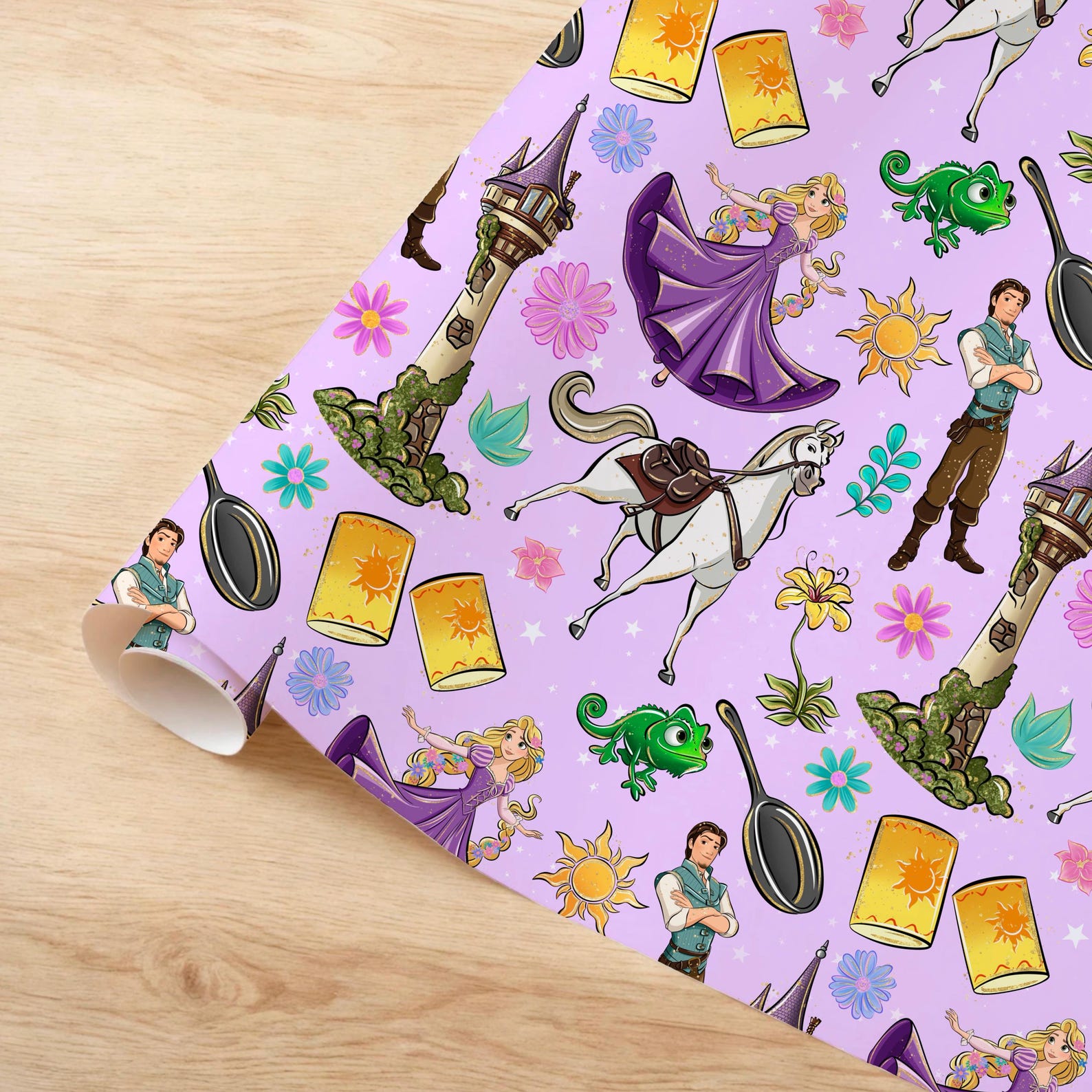 Rapunzel Clipart, Kids Digital Backgrounds, Tangled Scrapbook Paper ...
