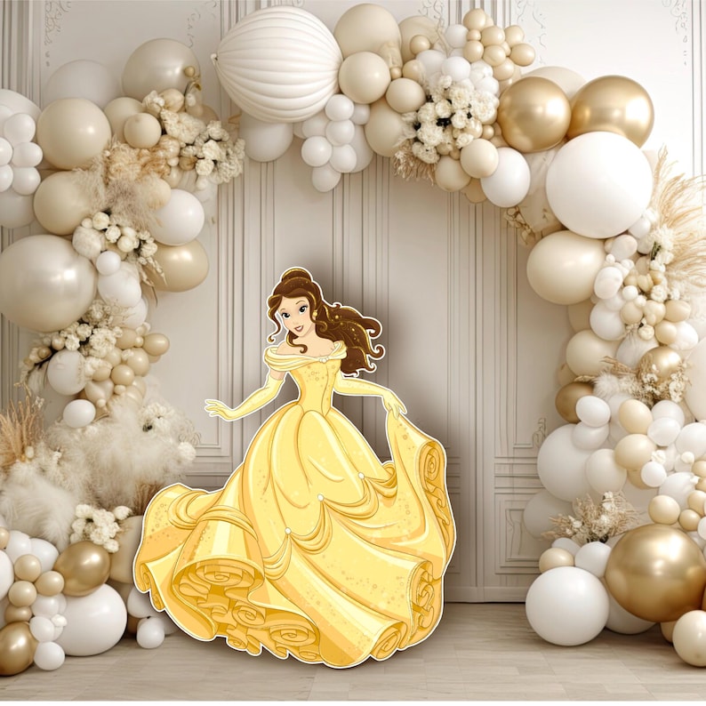Beauty and the Beast Clipart, Belle, Chip, Lumiere, Potts, Castle, Hand drawn image 2
