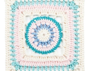 Pastel Heaven Granny Square Crochet Pattern and Techniques (PDF Download)