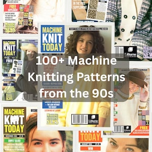 100+ Maskinstickningsmönster från 90-talet: Tröjor, koftor (PDF-nedladdning) 1993