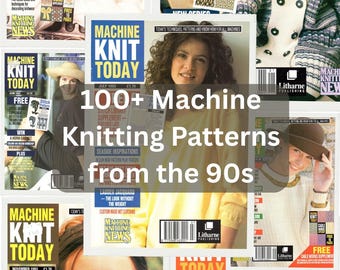 100+ Vintage 90er Jahre Strickanleitungen: Pullover, Cardigans (PDF Download) 1993