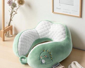 ペンギントラベルネックピロー：低反発U字型クッション